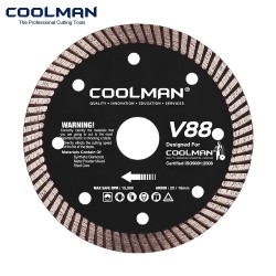 Coolman V88 Continuous Turbo Blade Cutting Disc 4" 110MM (DIA) x 10MM (T) x 20MM (BD) Coolman V88 Continuous Turbo Blade Cutting Disc 4" 110MM (DIA) x 10MM (T) x 20MM (BD)
