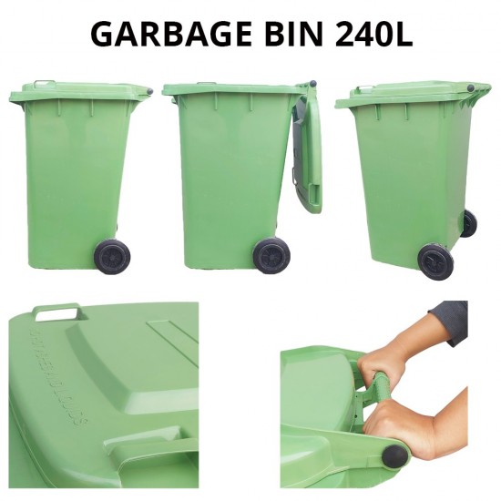 Green Mobile Garbage Bin (MGB) 240L Green Mobile Garbage Bin (MGB) 240L