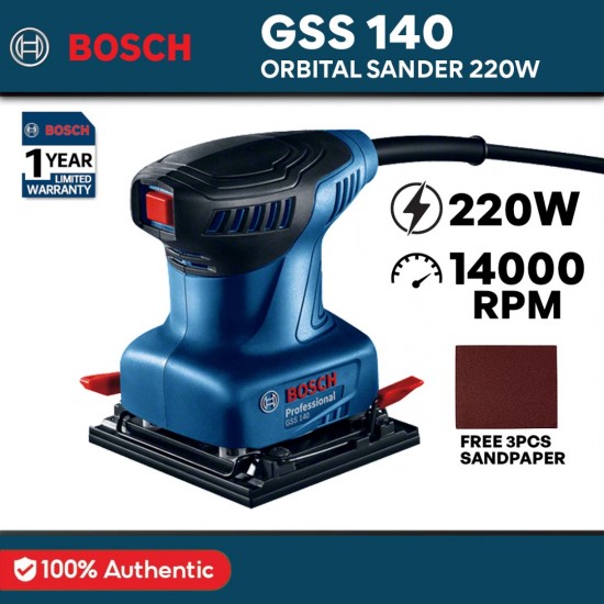 BOSCH GSS 140 Orbital Sander Professional 220W (06012A80L0)