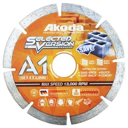 Akoda AS04-S105G (A1) Diamond Blade Cutting Disc 4" 105MM (D) x 2.0MM (T) x 20MM (BD) Sand Brick Lite