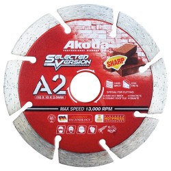 Akoda AS04-S105R (A2) Diamond Blade Cutting Disc 4" 110MM (D) x 2.0MM (T) x 20MM (BD) Brick Sharp