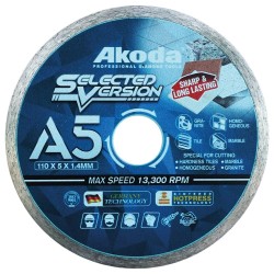 Akoda AS04-C110LG (A5) Diamond Blade Cutting Disc 4" 110MM (D) x 1.4MM (T) x 20MM (BD) Hard Tile Sharp