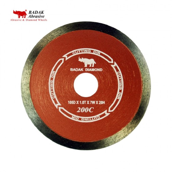 Badak 200C Diamond Cutting Wheel 4" 105MM (D) x 1.0 (T) x 20MM (BD)