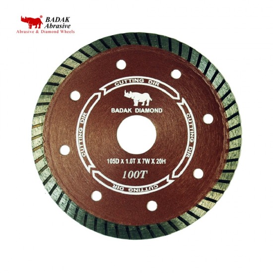 Badak 100T Diamond Cutting Wheel 4" 105MM (D) x 1.0 (T) x 20MM (BD) Badak 100T Diamond Cutting Wheel 4" 105MM (D) x 1.0 (T) x 20MM (BD)