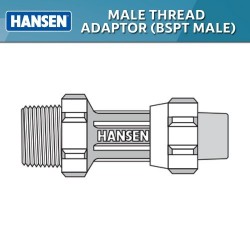 Hansen Fittings HMTA32.¾ Male Thread Adaptor 32MM x ¾"