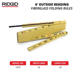 Ridgid 1619 6" Outside Reading (Fiberglass Folding Rules)