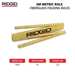 Ridgid 1602 2M Metric Rule (Fiberglass Folding Rules)