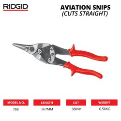 Ridgid 788 Aviation Snips (Cuts Straight)