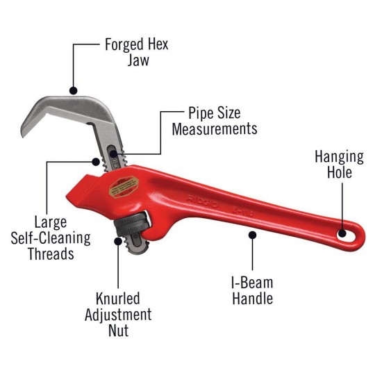 Ridgid E-110 Offset Hex Wrench 9 ½" Ridgid E-110 Offset Hex Wrench 9 ½"