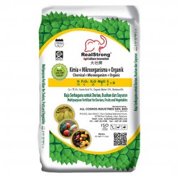 Real Strong MAX Durian Fertilizer (N:10, P2O5:5, K2O:25, MgO:2, S:9 + B) 25KG