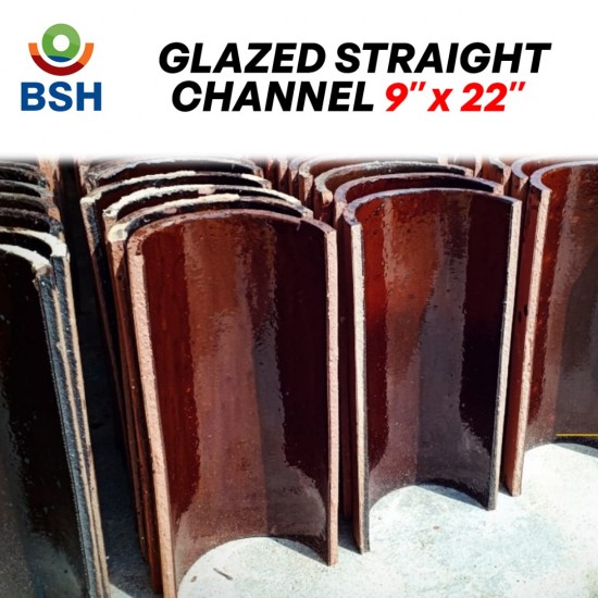 BSH Glazed Straight Channel 9" 225MM x 22'' 550MM