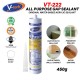 V-Tech VT-222 All Purpose Gap Sealant Silicone 450GM - White V-Tech VT-222 All Purpose Gap Sealant Silicone 450GM - White