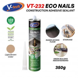 V-Tech VT-232 Eco Nails Construction Adhesive Sealant 350GM - Light Brown
