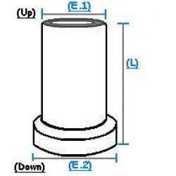 Glazed Straight Pipe 12" (305mm)