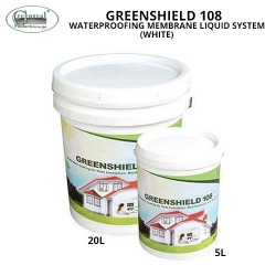 Greenshield 108 Waterproofing Membrane Liquid System 5L (White)
