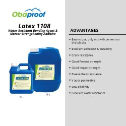 Obaproof Latex 1108 Water-Resistant Bonding Agent & Mortar-Strengthening Additive 18L