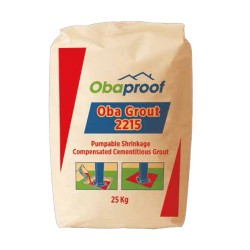 Obaproof Oba Grout 2215 Pumpable Shrinkage Compensated Cementitious Grout 25KG