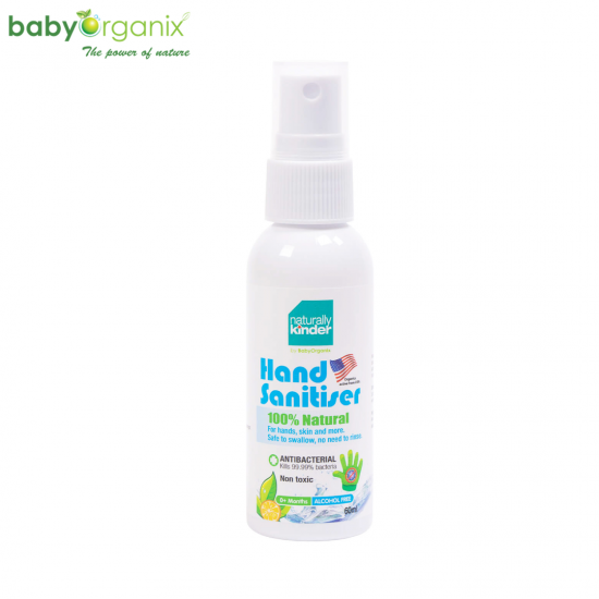 [Ready To Ship] Baby Organix Naturally Kinder Hand Sanitiser 60ML (3 BTLS)