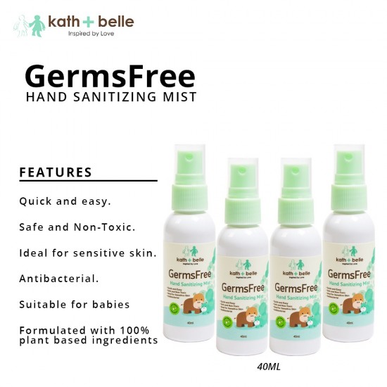 [Ready To Ship] Kath + Belle Hand Sanitizing Mist 40ML (4 BTLS)
