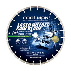 Coolman LWD-1-350E Asphalt & GC Laser Welded Saw Blade Economy 350MM (14")