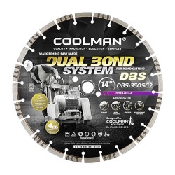 Coolman DBS-350SG2 Dual Bond System Laser Welded Saw Blade Premium 350MM (14")