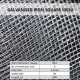 Galvanised Iron Square Mesh 8Mesh x 24G (WD) x 3' (W) x 80' (L) Galvanised Iron Square Mesh 8Mesh x 24G (WD) x 3' (W) x 80' (L)