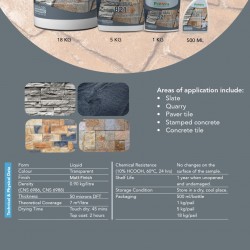 Pentens Slate-Seal 821 Water Based Transparent Protecting Acrylic Coating Matte Finish 1KG