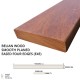 Belian Wood Timber Smooth Planed Eased Four Edges (E4E) 19MM (T) x 90MM (W) x 1500MM (L) Belian Wood Timber Smooth Planed Eased Four Edges (E4E) 19MM (T) x 90MM (W) x 1500MM (L)