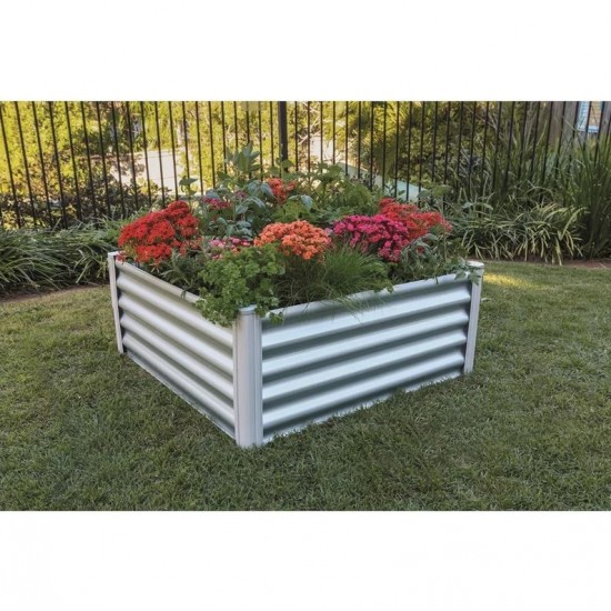 Bunnings The Organic Garden Co #3318228 100 x 100 x 30cm Zincalume Square Raised Garden Bed Bunnings The Organic Garden Co #3318228 100 x 100 x 30cm Zincalume Square Raised Garden Bed