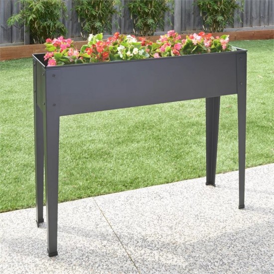 Bunnings Pinnacle #3321763 1020 x 265 x 800mm Charcoal Raised Garden Planter Bunnings Pinnacle #3321763 1020 x 265 x 800mm Charcoal Raised Garden Planter