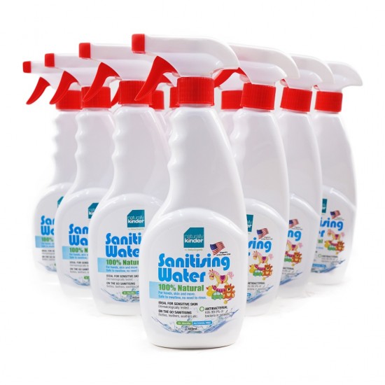 [Ready To Ship] Baby Organix Naturally Kinder Sanitising Water 400ML (6 BTLS)