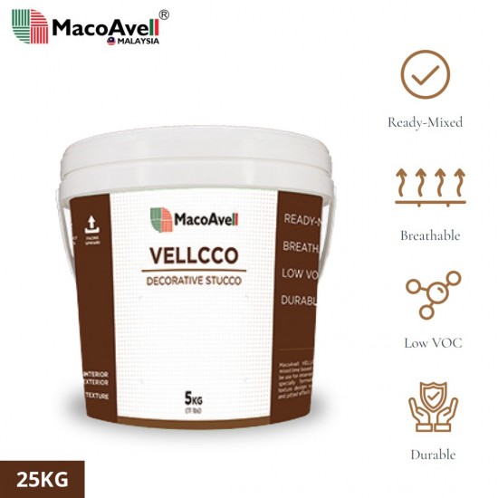 MacoAvell Vellcco Stucco Decorative Wall Faux Special Effect Texture Finish 25KG MacoAvell Vellcco Stucco Decorative Wall Faux Special Effect Texture Finish 25KG