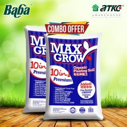 [COMBO] 2 X Baba Smart Grow Max Grow Organic Soil 10 in 1 Premium 24L