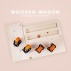 [Pre-Assembled] Children Wooden Wagon with 2-in-1 Push Cart Trolley & Push Walker Functions