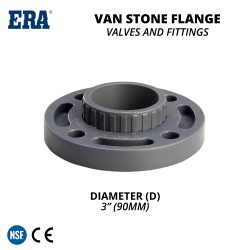 ERA NPT/BSPT UPVC UVF01 Van Stone Flange  3" - 90MM