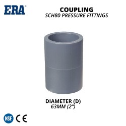 ERA NPT/BSPT SCH80 Pressure Fittings US8003 Coupling 2" - 63MM