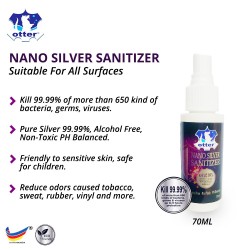 Otter Nano Silver Sanitizer 70ML (3BTLS)