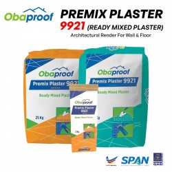 Obaproof Premix Plaster 9921 Architectural Render For Wall & Floor 20KG/25KG/40KG (GREY)