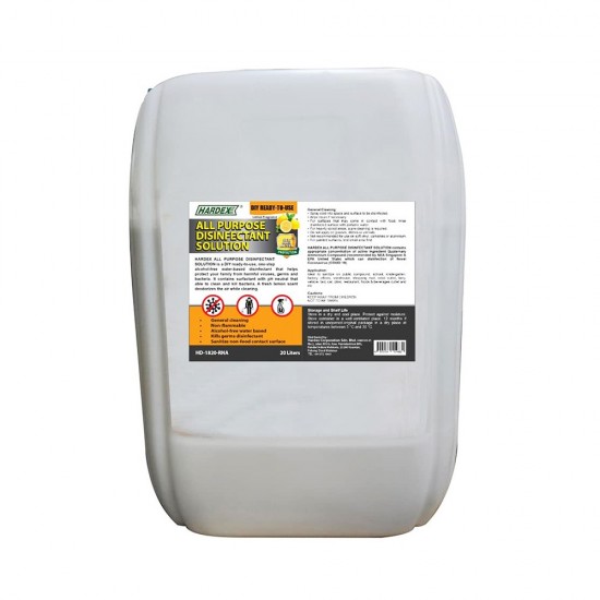 Hardex All Purpose Disinfectant Solution Lemon Fragrance (Ready To Use) 20 Litres Hardex All Purpose Disinfectant Solution Lemon Fragrance (Ready To Use) 20 Litres