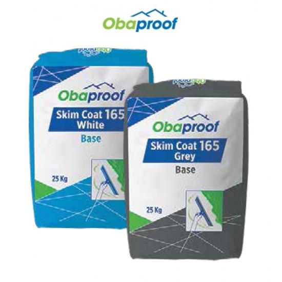 Obaproof Skim Coat 165 Base 25KG/40KG (White/Grey)