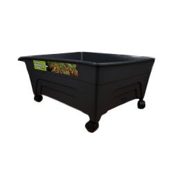Bunnings Raised Garden Bed #0117520 61 x 51 x 24cm W/Wheels Charcoal