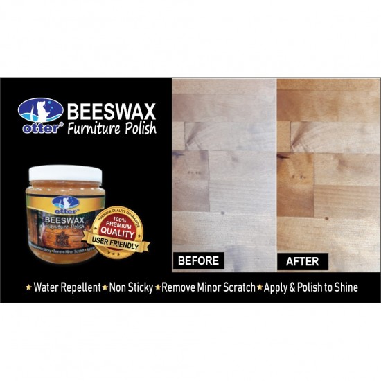 Otter 100% Premium Quality Beeswax Wood Furniture Polishing 280G