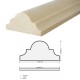 Home Store Pine Wood Timber DS175 Moulding Decorative Wainscoting 21MM (T) x 44MM (W) x 2400MM (L) Home Store Pine Wood Timber DS175 Moulding Decorative Wainscoting 21MM (T) x 44MM (W) x 2400MM (L)