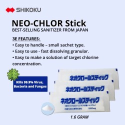 Shikoku Neo-Chlor Stick Sanitizer 1.6G (25 SACHETS)