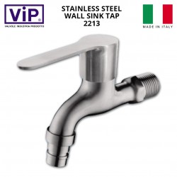 VIP 2213 Stainless Steel Wall Sink Tap 1/2" (D)