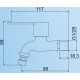 VIP 2213 Stainless Steel Wall Sink Tap 1/2" (D) VIP 2213 Stainless Steel Wall Sink Tap 1/2" (D)