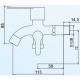 VIP 2222 Stainless Steel Two-way Bibtap c/w Nozzle 1/2" (D) VIP 2222 Stainless Steel Two-way Bibtap c/w Nozzle 1/2" (D)