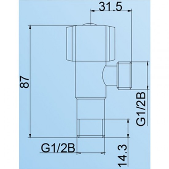 VIP 4415 Stainless Steel Angle Valve 1/2" (D) VIP 4415 Stainless Steel Angle Valve 1/2" (D)