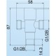 VIP 4818 Stainless Steel Two-way Angle Valve 1/2" (D) VIP 4818 Stainless Steel Two-way Angle Valve 1/2" (D)