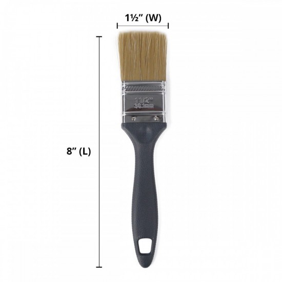 Paint Brush (Berus Cat) 100% Synthetic Filament With Stainless Steel Ferrule & Plastic Handle 1''/ 1½''/ 2''/ 2½''/ 3''/ 4''